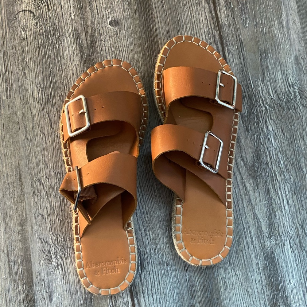 A&F brown sandals like new.  Size 7-8.